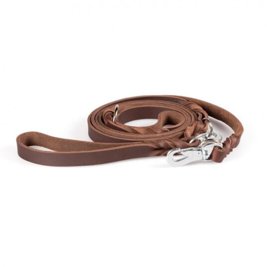 Feel Leather Braid Lærkobbel Multi Brun (2.2 X 300 cm)