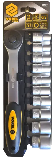 Vorel Pipesett 1/2""   11 deler   10 24 mm