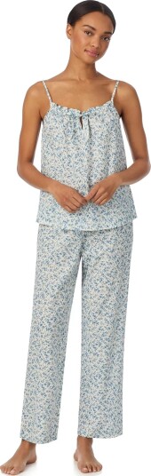 Lauren Ralph Lauren Homewear Lrl Sl.less Tunnel Nk Ankle Pant Pj Cream XL