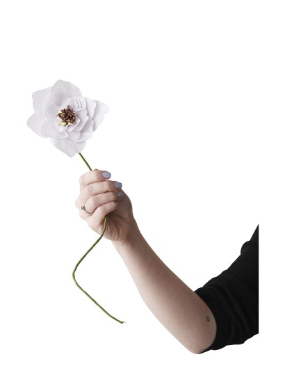Studio About Paper Flower Poppy Purple L:43.0CM Studio About Paper Flower Poppy Purple L:43.0CM