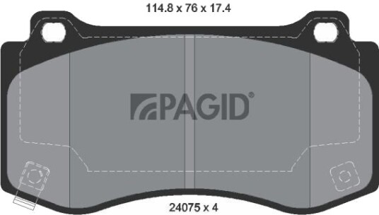 PAGID T1803N Bremseklosser PAGID T1803N Bremseklosser