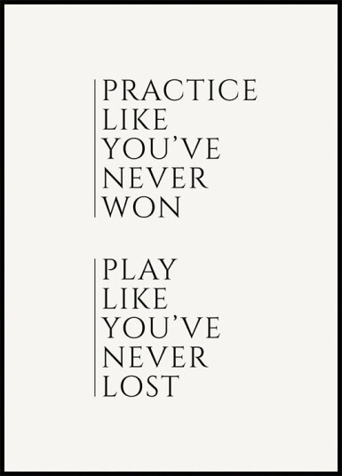 Practice and Play Plakat Plakat / 100x150cm Practice and Play Plakat Plakat / 100x150cm