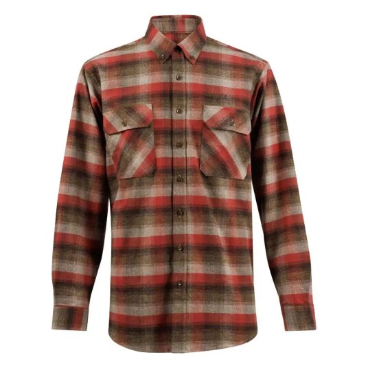 Dovrefjell Flanellskjorte herre rød/beige Str. 3XL
