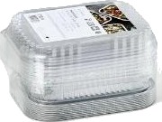 Alubakke Ready2cook 750 Ml 178X136x45 Mm Med Apet Plastlåg 10 Sæt Sampak,10 Stk/Ps 10 Stk.