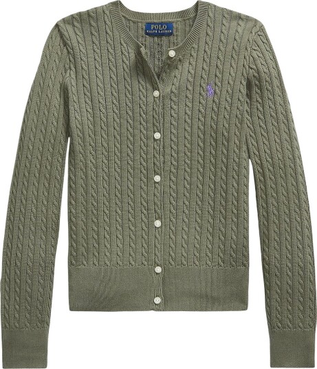 Polo Ralph Lauren Cardigan Strikk Cruise Olive Polo Ralph Lauren 12 14 år (152 164) Cardigan Armygrønn
