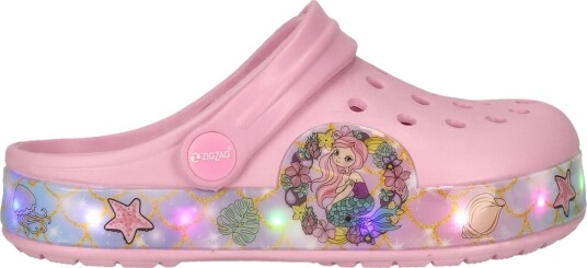 ZigZag Runix Clogs m/Lys Barn Lyserosa 24