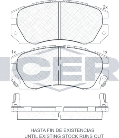 Bremseklosser sett ICER 180999