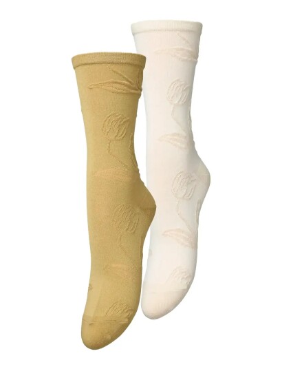 Becksöndergaard Stencia Cotta Sock 2 Pack   Cream   37 39