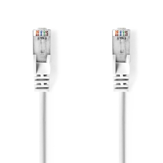 Nedis CAT5e nettverkskabel | SF/UTP | RJ45 Han | RJ45 Han | 1.50 m | Rund | PVC | Hvit | Konvolutt