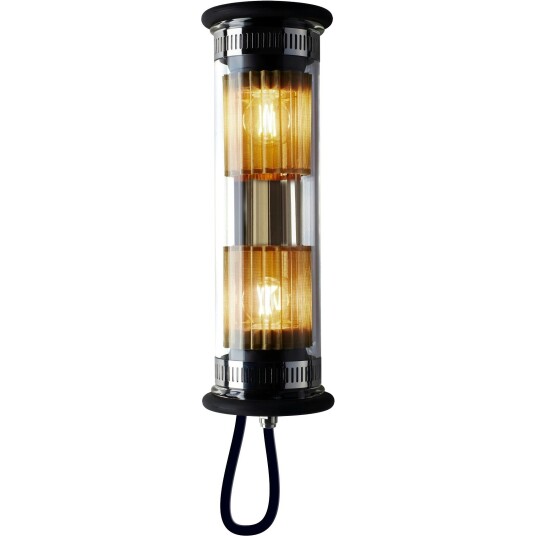 In The Tube 100 350 Vegglampe Svart / Gullreflektor / Gullmetallnett In The Tube 100 350 Vegglampe Svart / Gullreflektor / Gullmetallnett