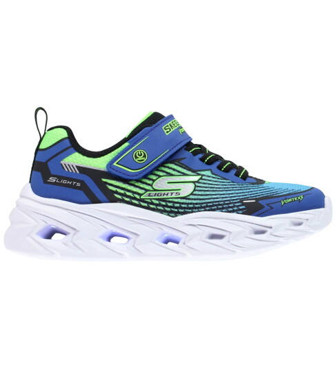 Skechers Sko m. Lys Vortex 3.0 Blue/Lime 33 Blinkende sko Blå Grønn
