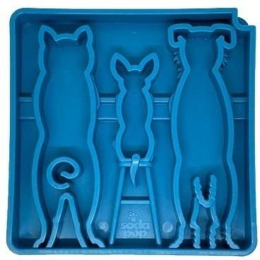 Sodapup Slow Feeder Waiting Dogs Blå 20 cm