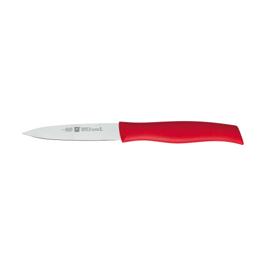 Zwilling Zwilling Twin grip spiss grønnsakskniv 9 cm Rød rustfritt stål