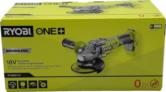 Ryobi Vinkelsliper R18AG7 0 ONE+ 125mm 18v Uten batteri Ryobi Vinkelsliper R18AG7 0 ONE+ 125mm 18v Uten batteri