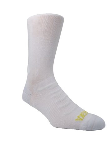 Hoka U Clifton 10 Crew Run Sock White Hoka U Clifton 10 Crew Run Sock White