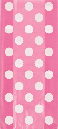 Gaveposer Med Prikker Rosa Pk/20 Gaveposer Med Prikker Rosa Pk/20