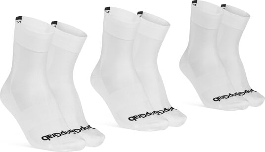 Gripgrab Lightweight SL Summer Socks 3-Pack White L (44-47), White