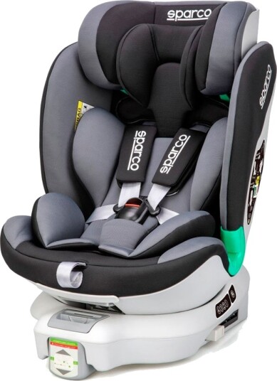 Sparco SK6000I-GR Bilbarnestol Med Rotasjon/Isofix 9-25kg 0-12 År