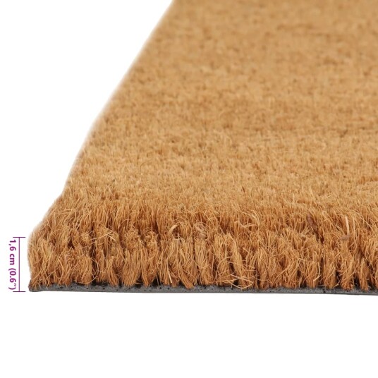 Dørmatte naturlig 50x80 cm tuftet kokosfiber 8721012224872