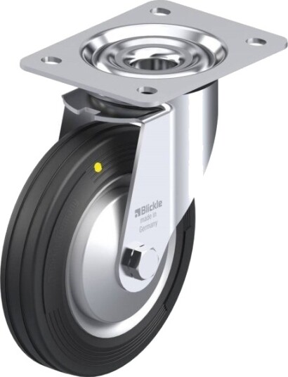 Blickle 737605 Le-Ve 160R-El-Fa Hjul, Hjuldiameter 160 Mm, Bæreevne (Maks.) 135 Kg, 1 Stk.