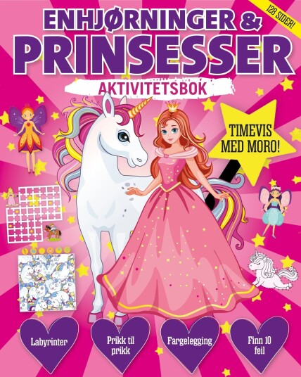 Enhjørninger & Prinsesser: Aktivitetsbok