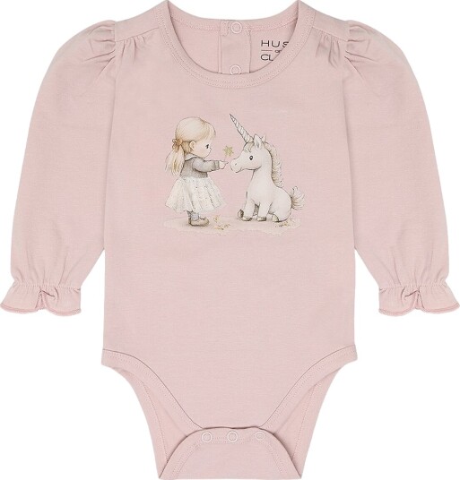 Hust and Claire Body I/e   HCBritt Friends   Stillhet Rosa   Hust and Claire   1 år (80)   Langermet Body