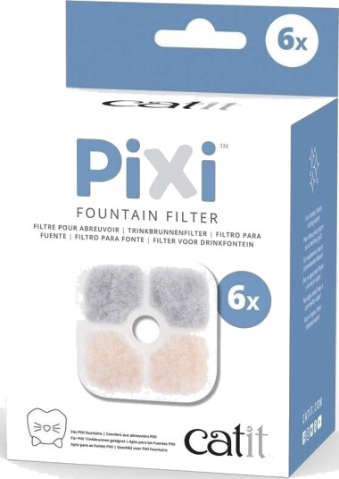 Catit Pixi Filter Til Drikkefontene (6-Pack)