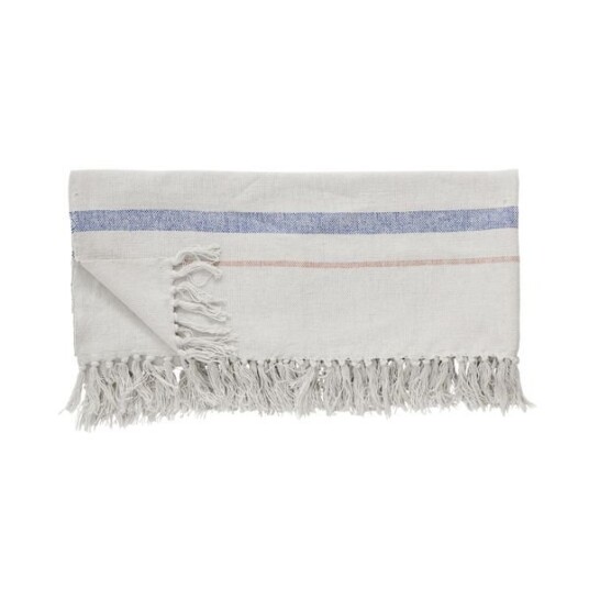 Hübsch Pläd Bomull Beige/blå/lyserød Hübsch Pläd Bomull Beige/blå/lyserød