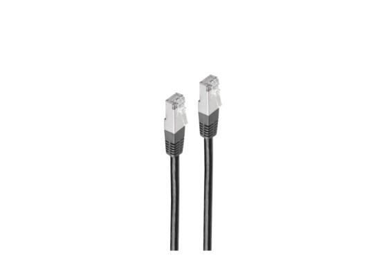 Shiverpeaks Basic S Patchkabel Kat. 6 S/Ftp 3,00 M Sort Rj45 Plugg Rj45 Plugg Støpt Hette 1 Stk Bs75713 Hs BS75713 HS