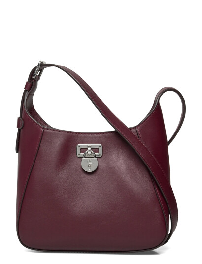 Lauren Ralph Lauren Leather Small Tanner Shoulder Bag - Burgundy - ONE SIZE Lauren Ralph Lauren Leather Small Tanner Shoulder Bag - Burgundy - ONE SIZE