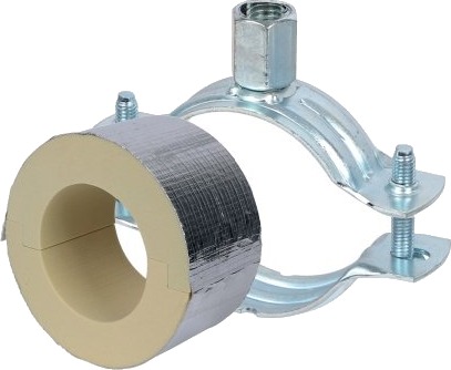 Walraven Bisofix® Kølerørbøjle Pir40 Ø33,7-35,0Mm Med 40Mm Isolering Kombi Muffe M8/10.