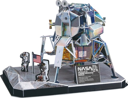 CubicFun 3D puslespill ??? 93 brikker ??? Apollo 11