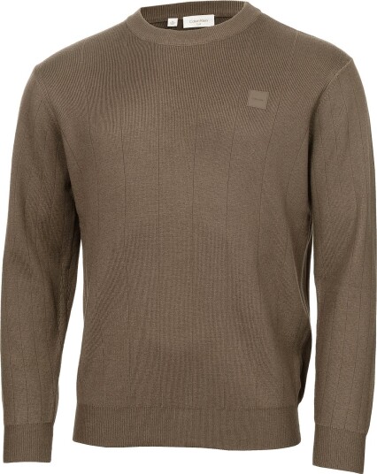 Calvin Klein Golf Sherfield Crew Neck Sweater Brown L