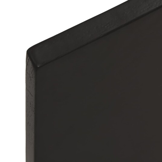  Bordplate mørkebrun 60x50x2 cm behandlet heltre eik 3156410