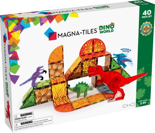 Diverse Magna Tiles Dino World 40 Deler Magna Tiles Collection Sett 176071