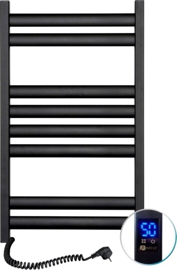Navin Electric Elektrisk Håndklevarmer Elipse 500*800 Sensor Left Black 12 245153 5080