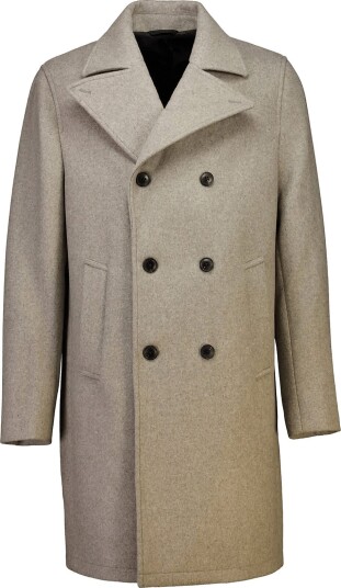 Lindbergh Recycled Pea Coat STONE MEL L