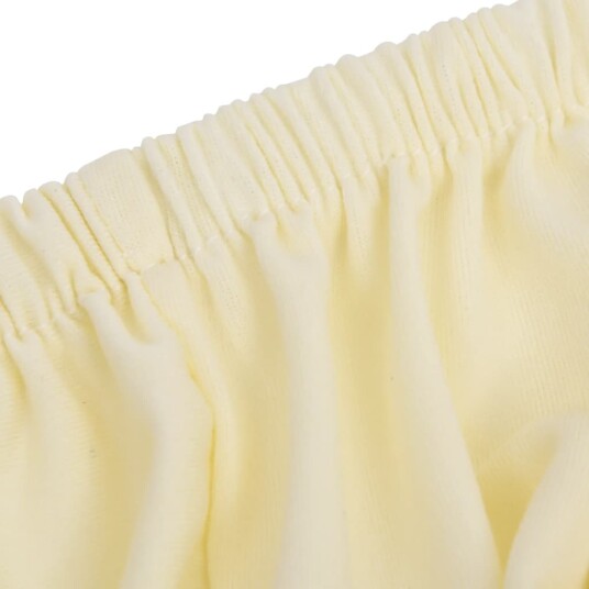 vidaXL 2-seters sofaovertrekk polyester kremhvit