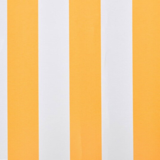 vidaXL Markiseduk 500x300 cm oransje og hvit
