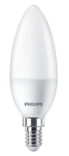 Philips Led-Lyspære Form: B38 Mattslipt Finish E14 7 W Ekvivalent 60 Klasse E Kjølilg Hvitt Lys 4000 K Philips Led-Lyspære Form: B38 Mattslipt Finish E14 7 W Ekvivalent 60 Klasse E Kjølilg Hvitt Lys 4000 K