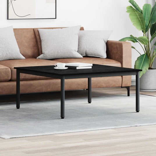 Kaffebord Svart Eik 100 x 100 x 45 cm Konstruert tre