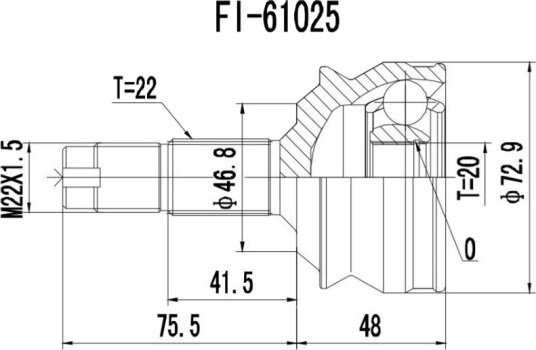 PROCARO 77-FI-100 Drivledd