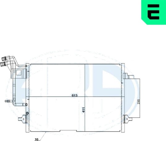 Kondensator ERA 667216 Kondensator ERA 667216
