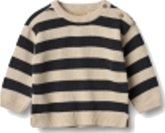 Wheat Knit pullover Morgan baby navy stripe (74 cm)