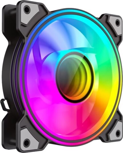 Gamemax Dual Ring Infinity Bk Kabinettvifte 120mm Svart Gamemax Dual Ring Infinity Bk Kabinettvifte 120mm Svart