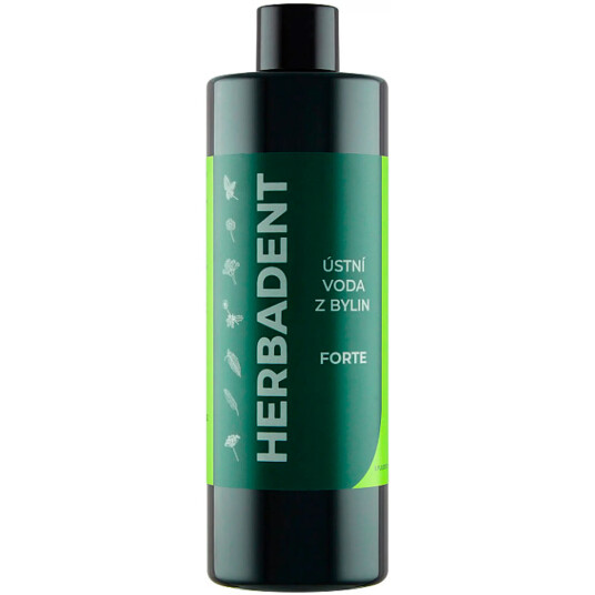 Herbal Munnvann høy fluorbeskyttelse HERBADENT Forte 400 mml