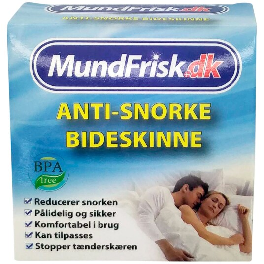 MundFrisk Biteskinne - Slutt å gni tenner og snorke MundFrisk Biteskinne - Slutt å gni tenner og snorke