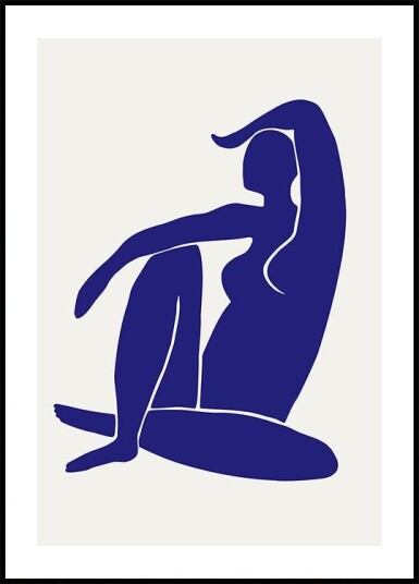 Figure Bleu Plakat Plakat / 21x30cm