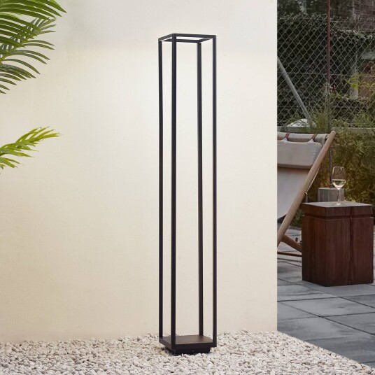 Lucande LED stibelysning Thorvid svart aluminium