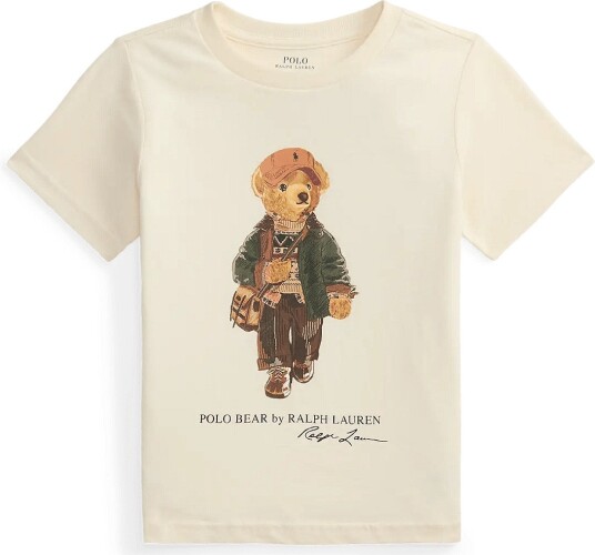 Ralph Lauren Kids Polo Bear Cotton Jersey Tee Cream 2